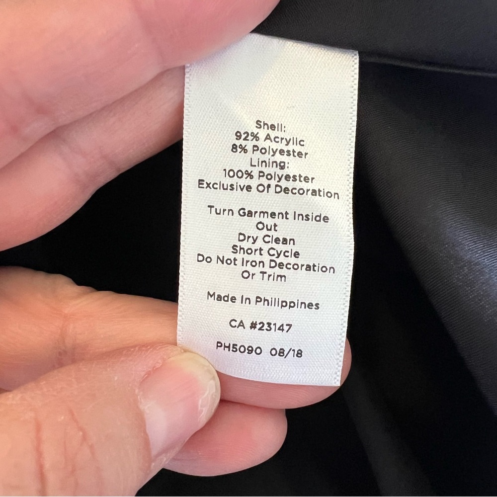 Talbots Black Sparkle Tweed Sheath Dress - Picture 8 of 8